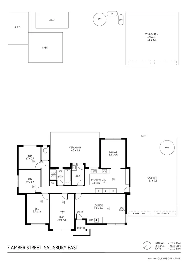 Floorplan of Homely house listing, 7 Amber Street, Salisbury East SA 5109