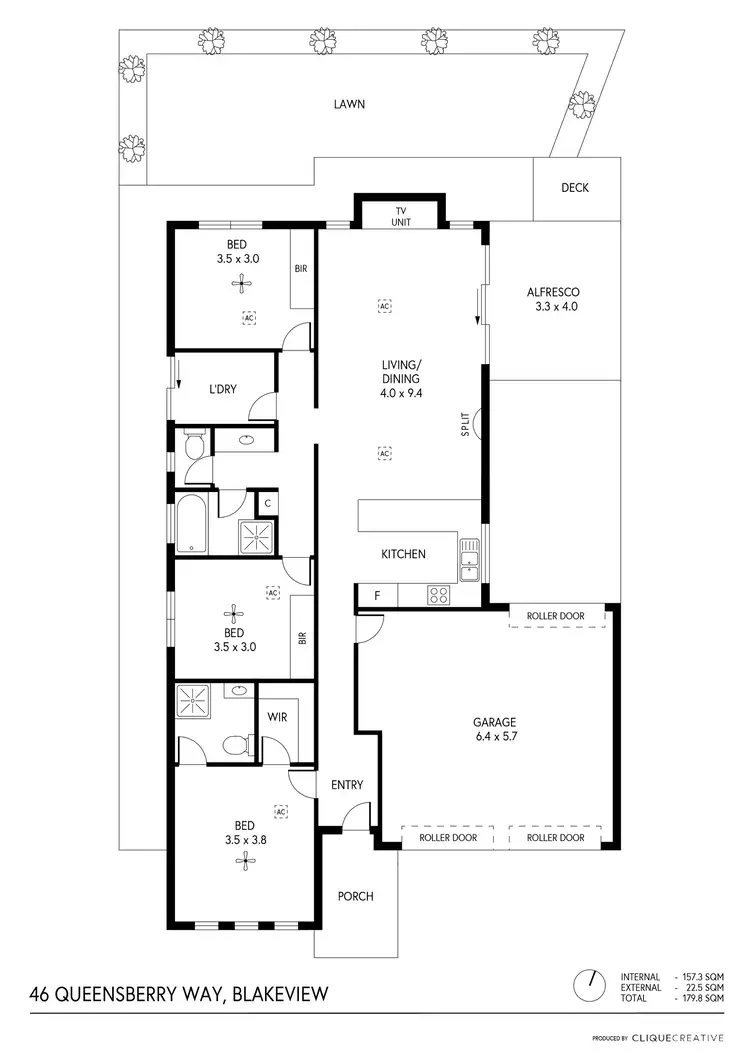 Floorplan of Homely house listing, 46 Queensberry Way, Blakeview SA 5114