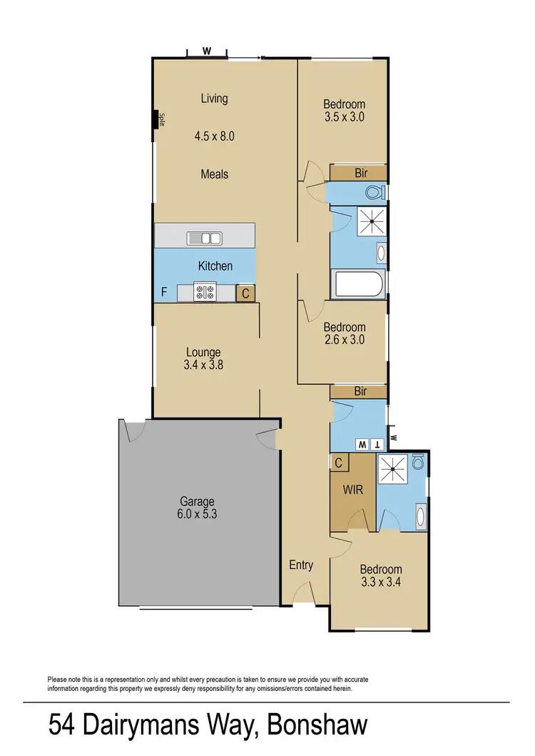 Floorplan of Homely house listing, 54 Dairymans Way, Bonshaw VIC 3352