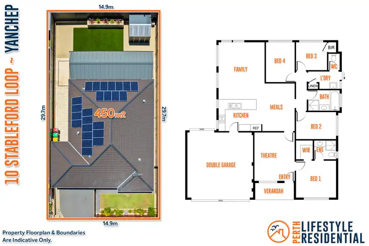Floorplan of Homely house listing, 10 Stableford Loop, Yanchep WA 6035