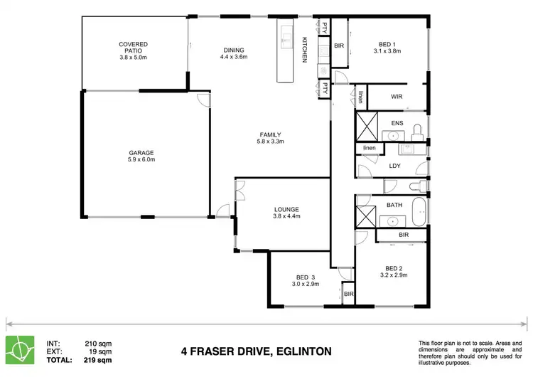 Floorplan of Homely house listing, 4 Fraser Drive, Eglinton NSW 2795