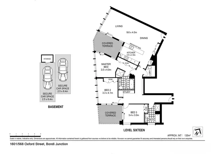Floorplan of Homely apartment listing, 1601/568 Oxford Street, Bondi Junction NSW 2022