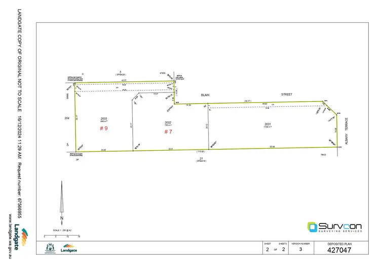 Floorplan of Homely land listing, 7 & 9 Blain Street, Augusta WA 6290