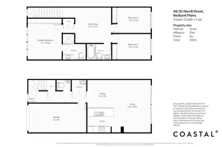 Floorplan of Homely townhouse listing, 48/32 Warrill Street, Redbank Plains QLD 4301