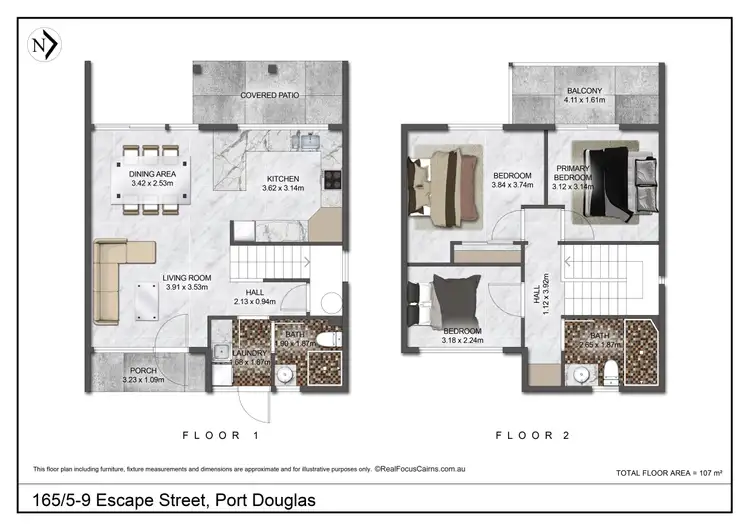 Floorplan of Homely apartment listing, 165/5-9 Escape Street, Port Douglas QLD 4877