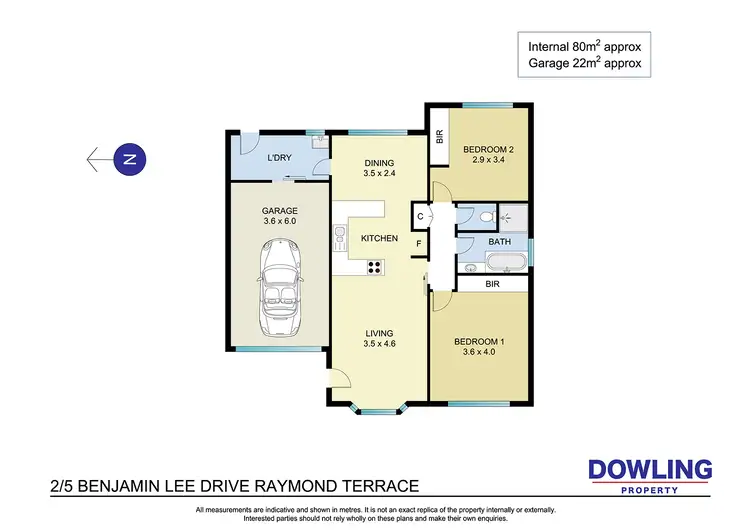 Floorplan of Homely house listing, 2/5 Benjamin Lee Drive, Raymond Terrace NSW 2324