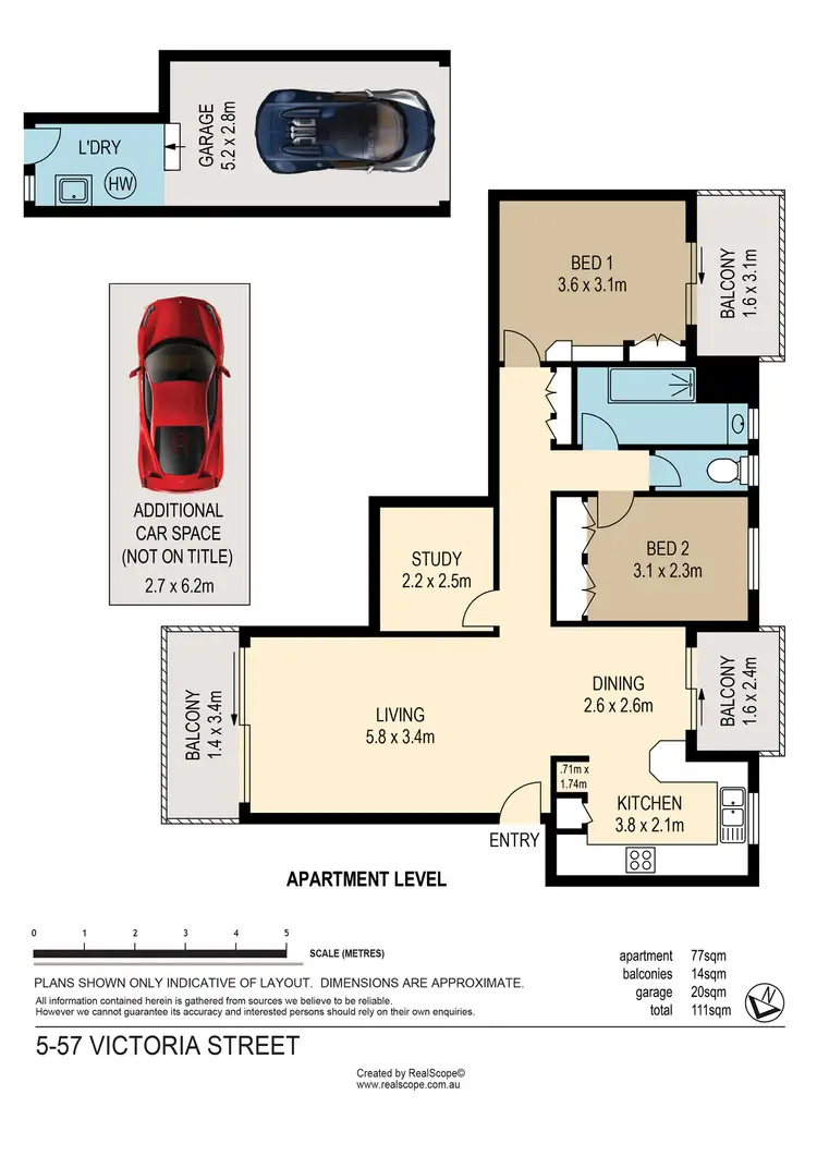 Floorplan of Homely unit listing, 5/57 Victoria Street, Balmoral QLD 4171