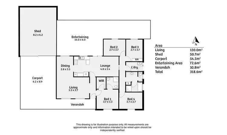 Floorplan of Homely house listing, 16 Cotton Court, Strathalbyn SA 5255
