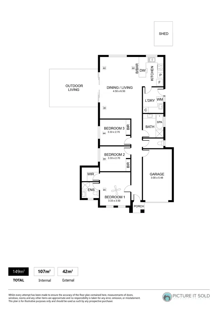 Floorplan of Homely house listing, 1 Park Terrace, Enfield SA 5085