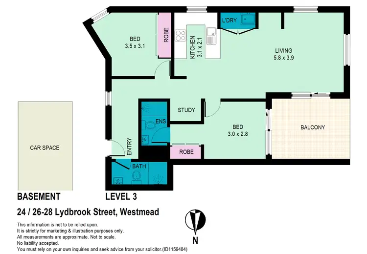 Floorplan of Homely apartment listing, 24/28 Lydbrook Street, Westmead NSW 2145