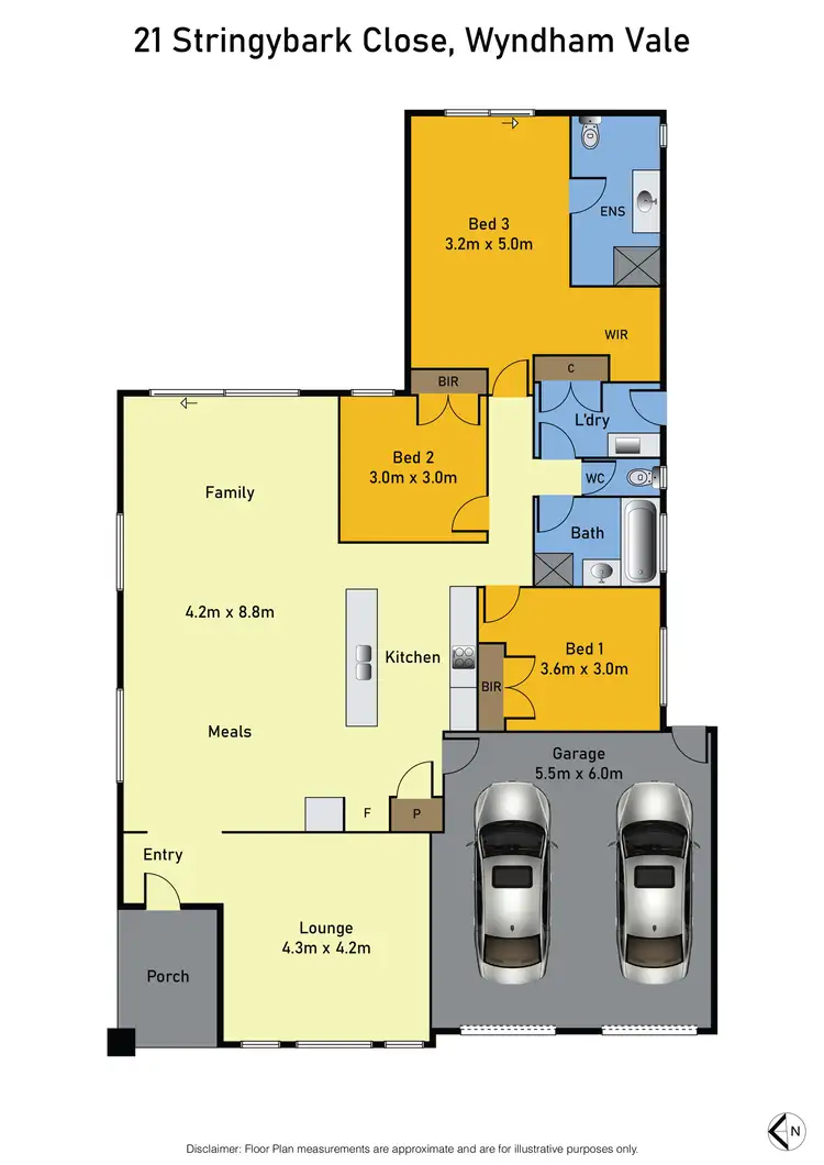 Floorplan of Homely house listing, 21 Stringybark Close, Manor Lakes VIC 3024