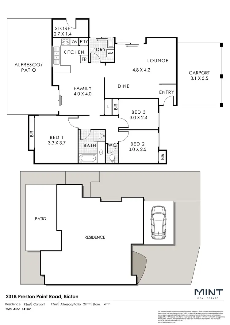 Floorplan of Homely house listing, 231B Preston Point Road, Bicton WA 6157