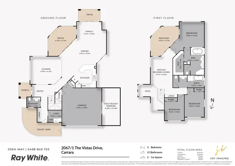 Floorplan of Homely house listing, 2067/1 The Vistas Drive, Carrara QLD 4211