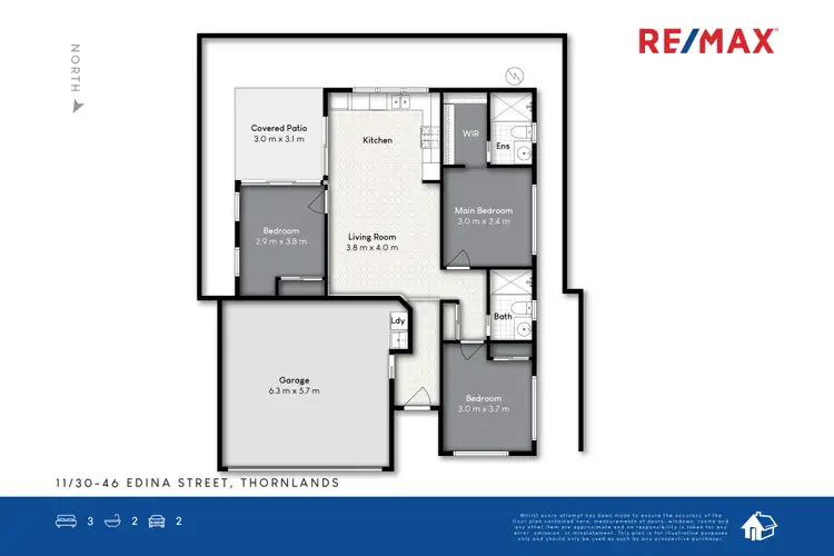 Floorplan of Homely villa listing, 11/30-46 Edina Street, Thornlands QLD 4164