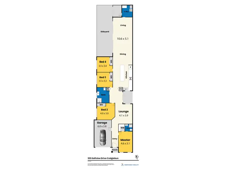 Floorplan of Homely house listing, 109 Golf View Drive, Craigieburn VIC 3064