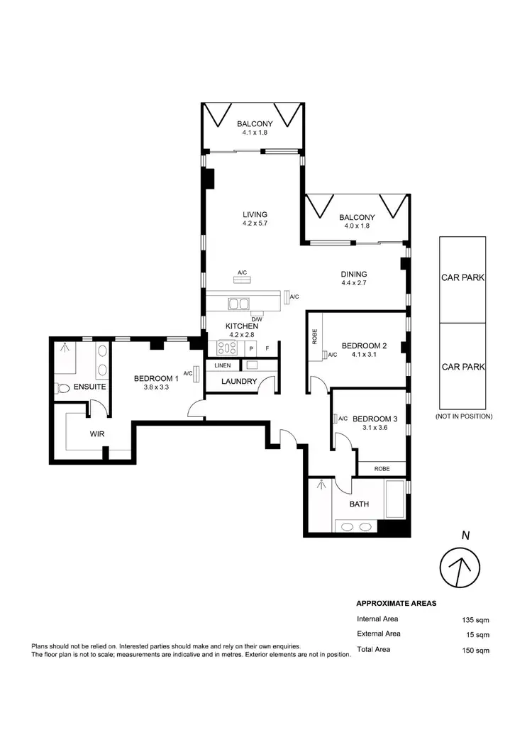 Floorplan of Homely apartment listing, 1701/10 Balfours Way, Adelaide SA 5000