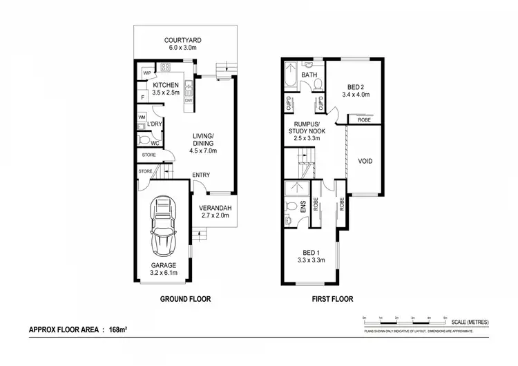 Floorplan of Homely townhouse listing, 2/3-5 Mary Street, Caboolture QLD 4510
