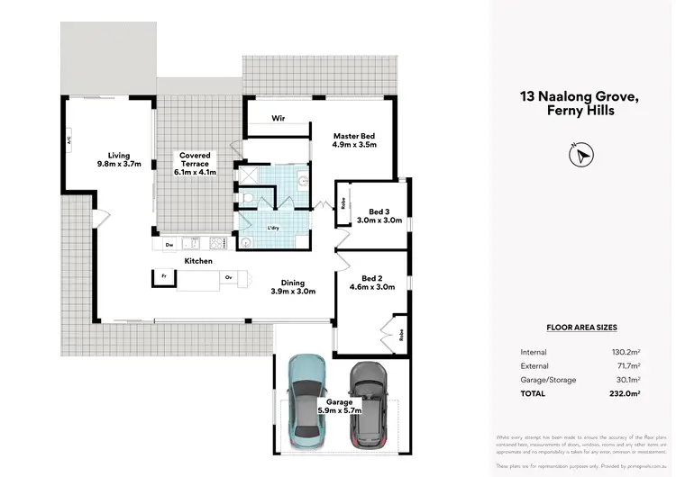 Floorplan of Homely house listing, 13 Naalong Grove, Ferny Hills QLD 4055