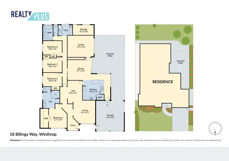 Floorplan of Homely house listing, 18 Billings Way, Winthrop WA 6150
