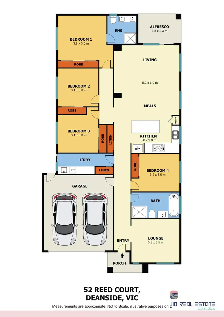 Floorplan of Homely house listing, 52 Reed Court, Deanside VIC 3336