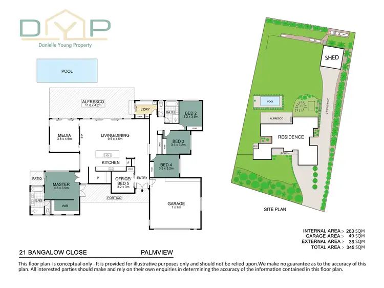 Floorplan of Homely house listing, 21 Bangalow Close, Palmview QLD 4553