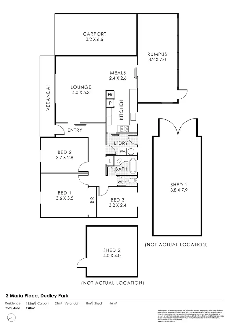 Floorplan of Homely house listing, 3 Maria Place, Dudley Park WA 6210