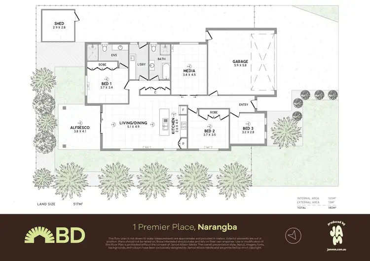 Floorplan of Homely house listing, 1 Premier Place, Narangba QLD 4504