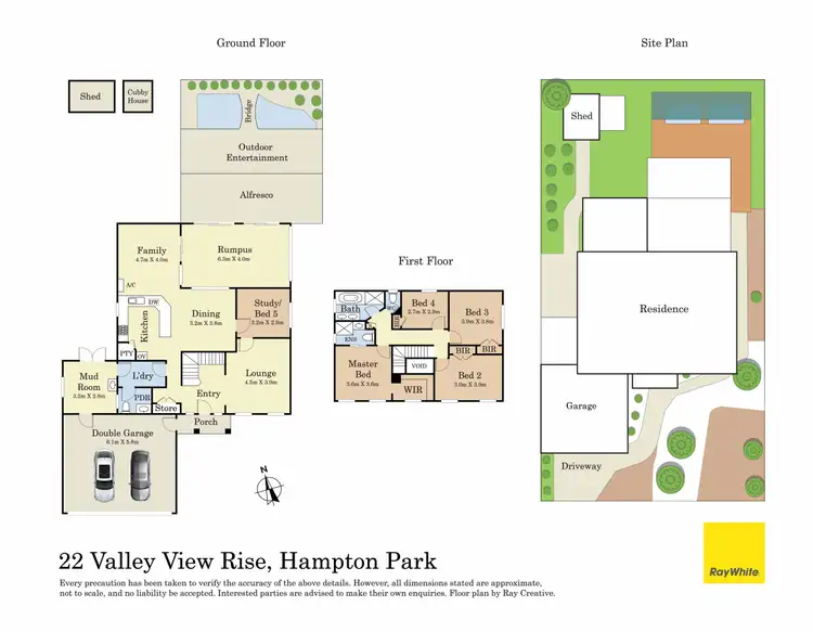 Floorplan of Homely house listing, 22 Valley View Rise, Hampton Park VIC 3976
