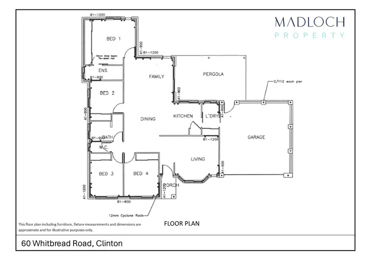 Floorplan of Homely house listing, 60 Whitbread Road, Clinton QLD 4680