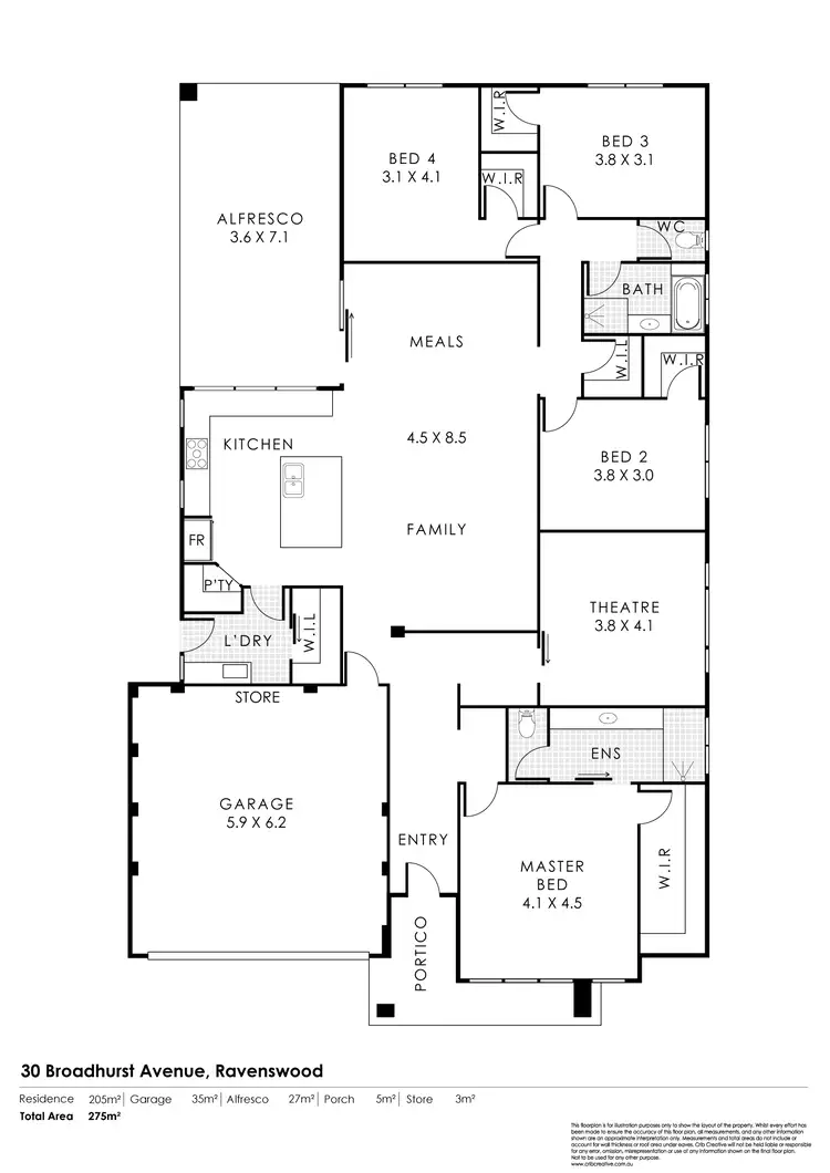 Floorplan of Homely house listing, 30 Broadhurst Ave, Ravenswood WA 6208