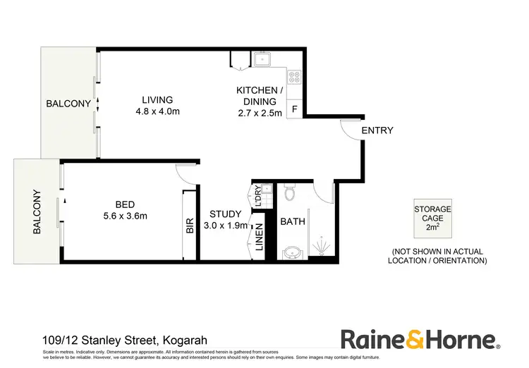 Floorplan of Homely unit listing, 109/12 Stanley Street, Kogarah NSW 2217