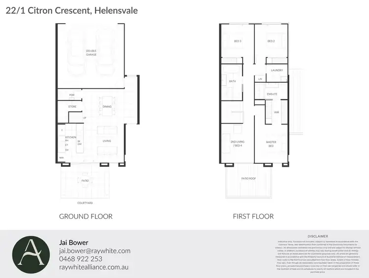 Floorplan of Homely townhouse listing, 22/1 Citron Crescent, Helensvale QLD 4212