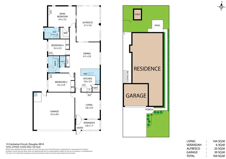 Floorplan of Homely house listing, 14 Cockatoo Circuit, Douglas QLD 4814