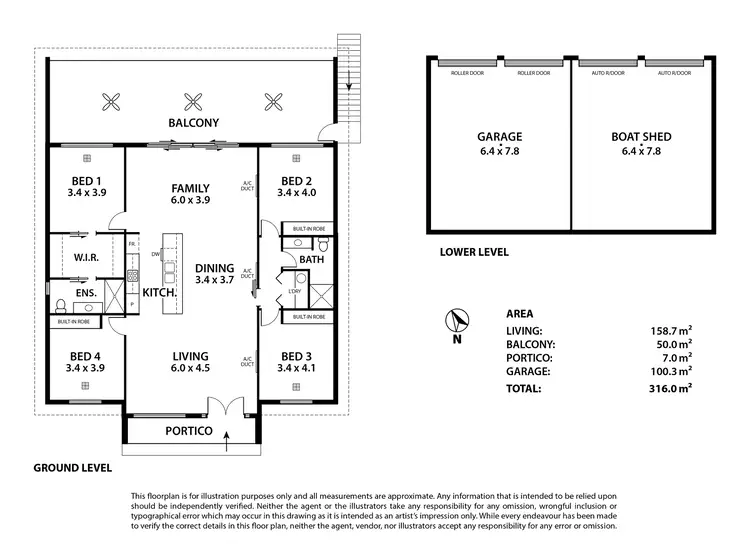Floorplan of Homely house listing, 12 Marina Way, Mannum SA 5238