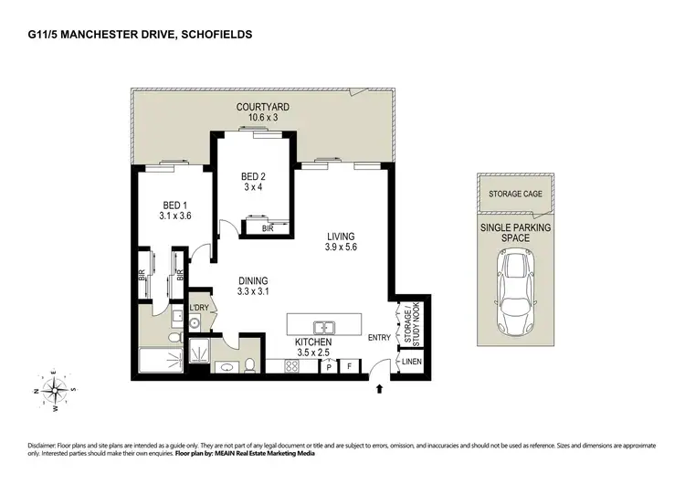 Floorplan of Homely apartment listing, G11/5 Manchester Drive, Schofields NSW 2762