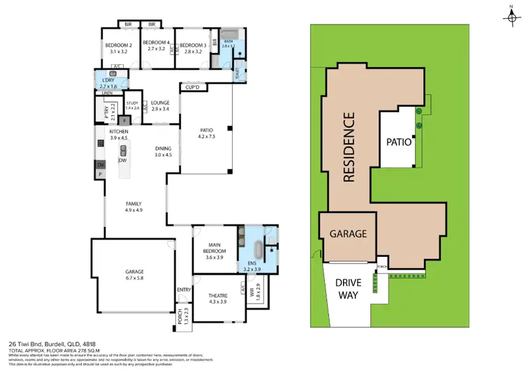 Floorplan of Homely house listing, 26 Tiwi Bend, Burdell QLD 4818