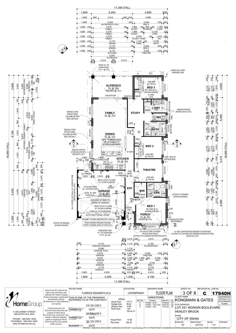 Floorplan of Homely house listing, 32 Wongin Boulevard, Henley Brook WA 6055