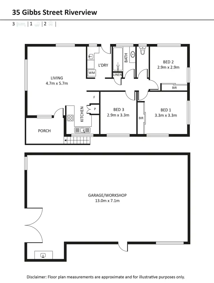Floorplan of Homely house listing, 35 Gibbs Street, Riverview QLD 4303