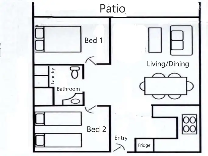 Floorplan of Homely unit listing, 11/11-15 Port Douglas Road (Sands Resort), Port Douglas QLD 4877