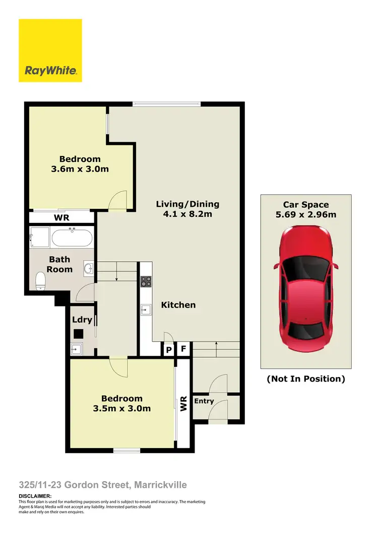 Floorplan of Homely apartment listing, 325/11-23 Gordon Street, Marrickville NSW 2204