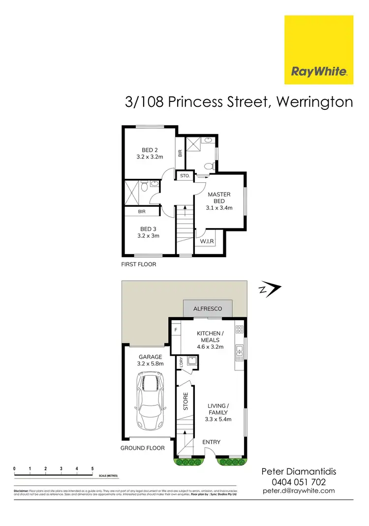 Floorplan of Homely townhouse listing, 3/108 Princess Street, Werrington NSW 2747