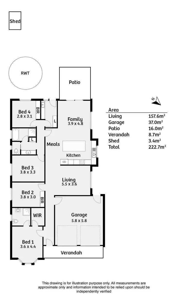 Floorplan of Homely house listing, 15 Catt Drive, Strathalbyn SA 5255
