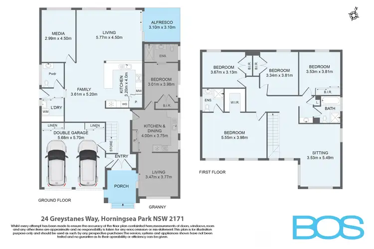 Floorplan of Homely house listing, 24 Greystanes Way, Carnes Hill NSW 2171