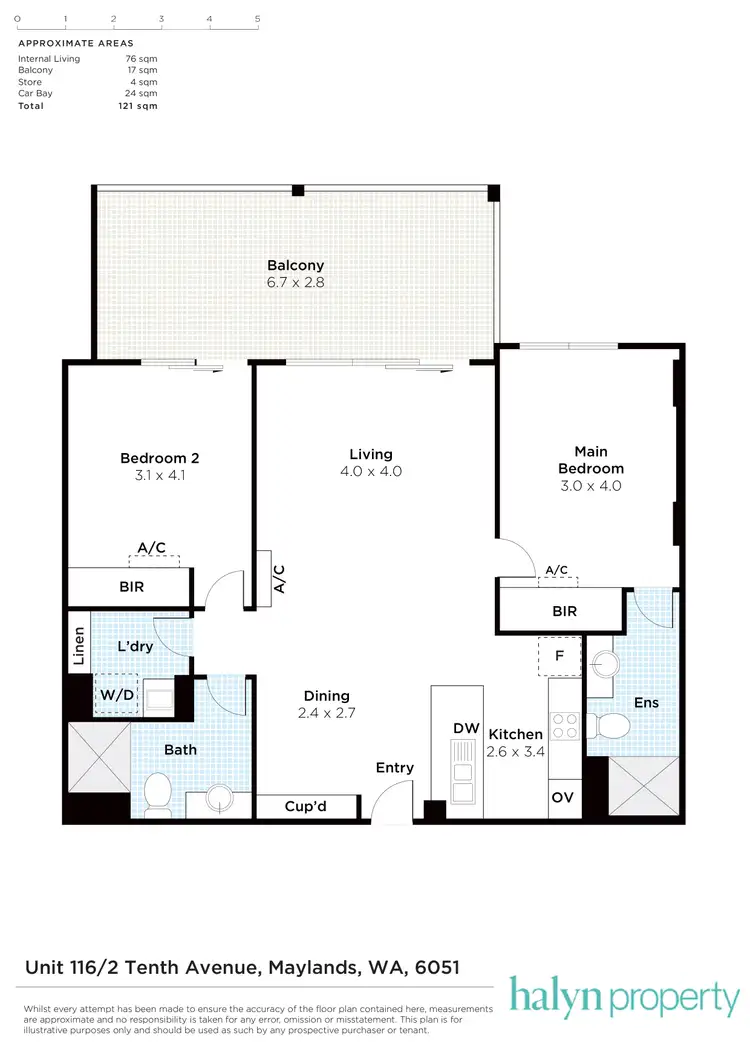 Floorplan of Homely apartment listing, 116/2 Tenth Avenue, Maylands WA 6051
