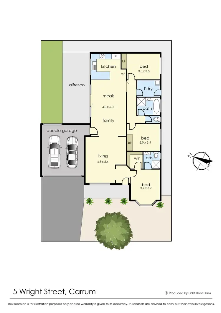 Floorplan of Homely house listing, 5 Wright Street, Carrum VIC 3197