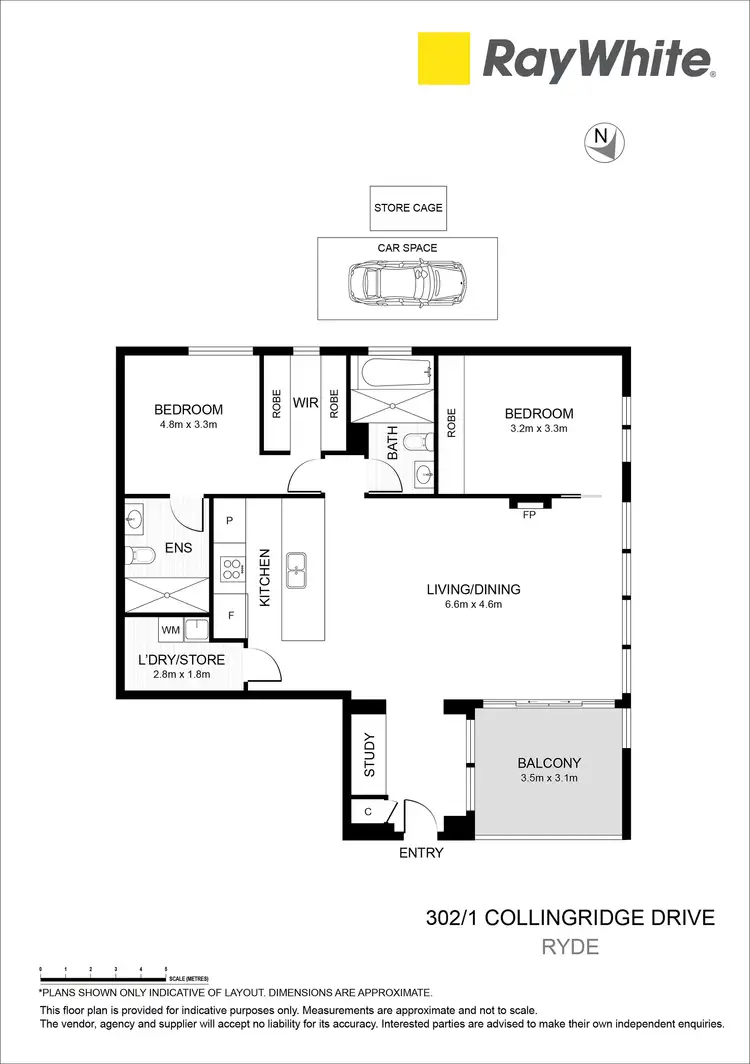 Floorplan of Homely apartment listing, 302E/1 Collingridge Drive, Ryde NSW 2112