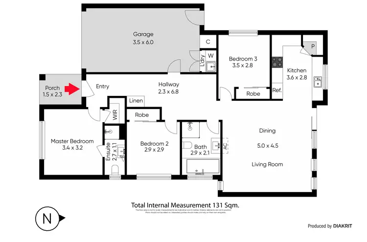 Floorplan of Homely house listing, 8 Yellow Gum Way, Kurunjang VIC 3337