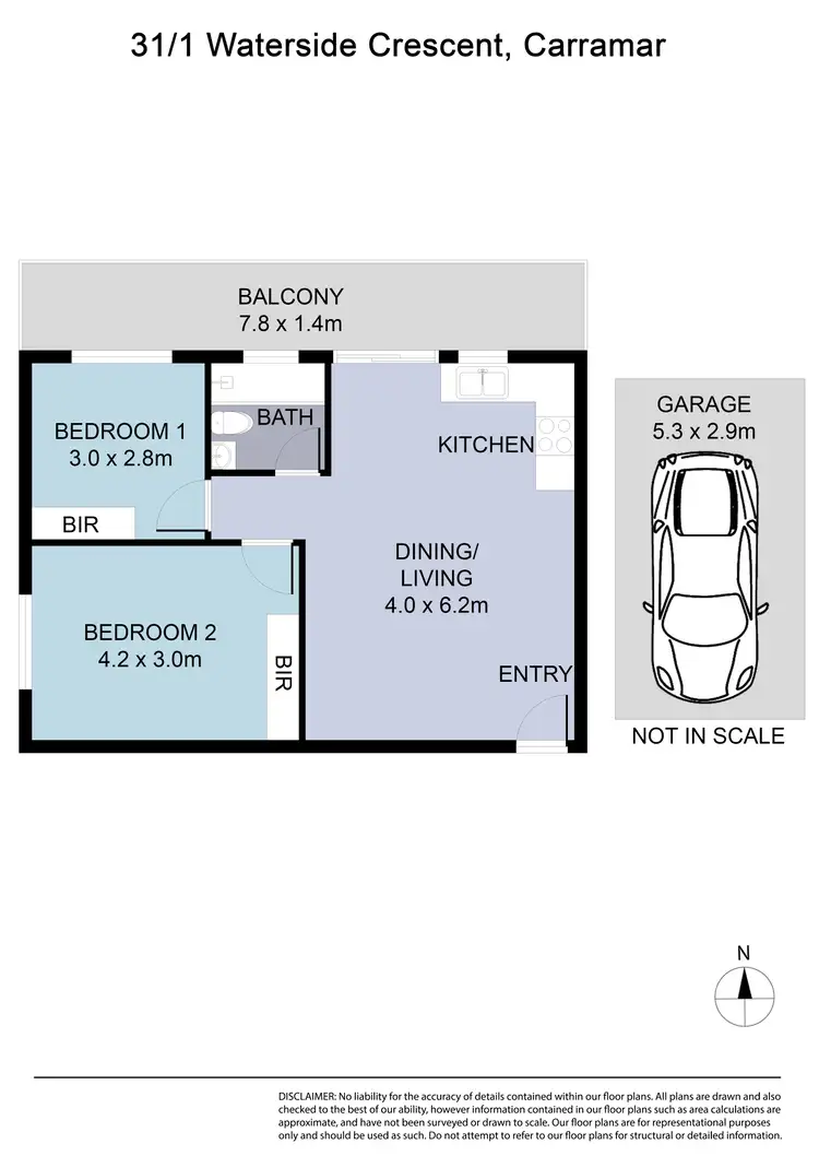 Floorplan of Homely house listing, 35/1 Waterside Crescent, Carramar NSW 2163