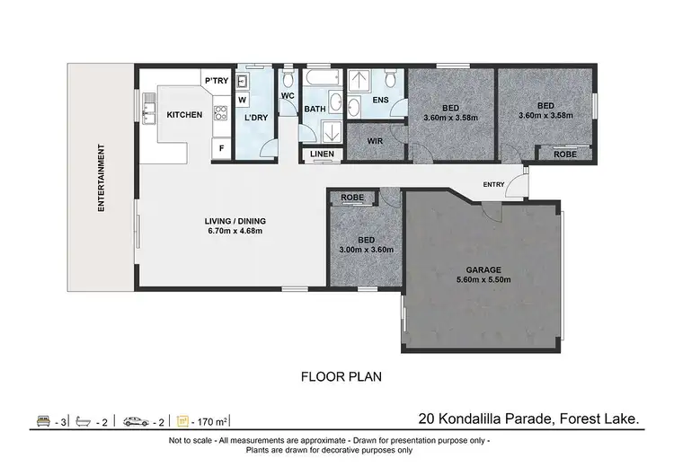 Floorplan of Homely house listing, 20 Kondalilla Parade, Forest Lake QLD 4078