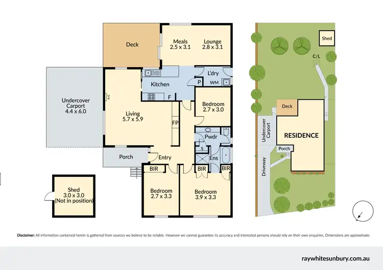 Floorplan of Homely house listing, 215 Elizabeth Drive, Sunbury VIC 3429